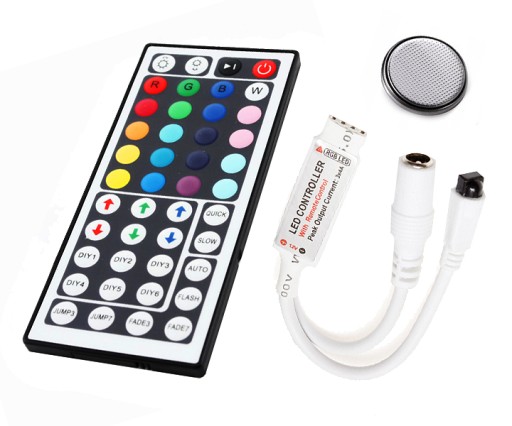PILOT DO TAŚM LED LEDÓW RGB 44 KLAWISZE IR STEROWNIK DO LEDÓW KOLOROWYCH