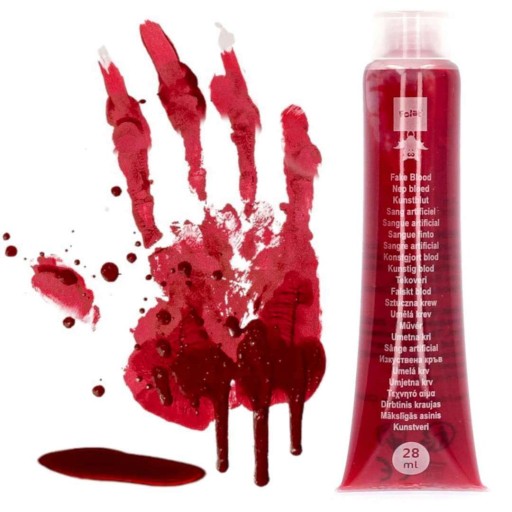 SZTUCZNA KREW w tubce HALLOWEEN wampir makijaż horror