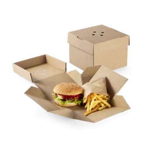 Burger box rozkładany 13x13x10cm, 100szt