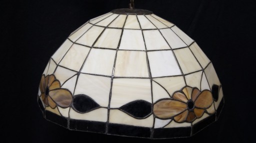 H-P LAMPA ZWIS -ŻYRANDOL Z PIĘKNYM KLOSZEM TIFFANY
