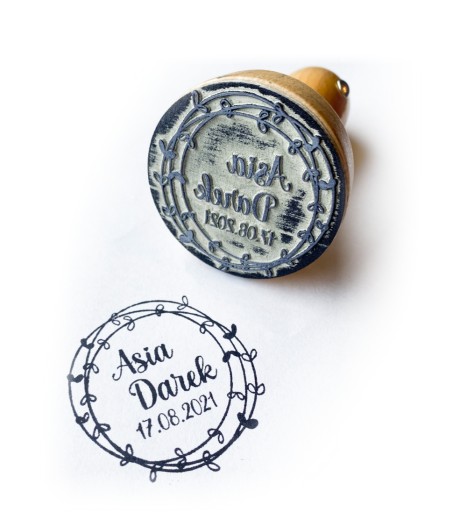 STEMPEL PIECZĄTKA NA ŚLUB PIECZĘĆ ŚLUBNA WESELE 30