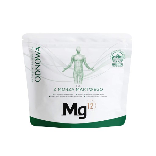 Mg12 Sól z Morza Martwego ODNOWA do kąpieli regeneracja pielęgnacja 4 kg