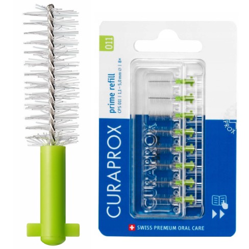 Czyściki Szczoteczki Międzyzębowe Curaprox CPS 011 Prime Refill - 8szt.