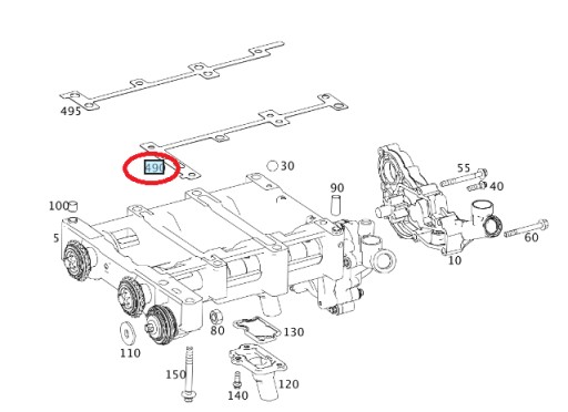 Podkładka Wałka rozrządu Mercedes M271 A2710340066