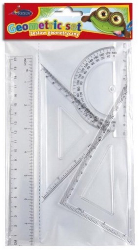 ZESTAW GEOMETRYCZNY REXUS 4 elementy
