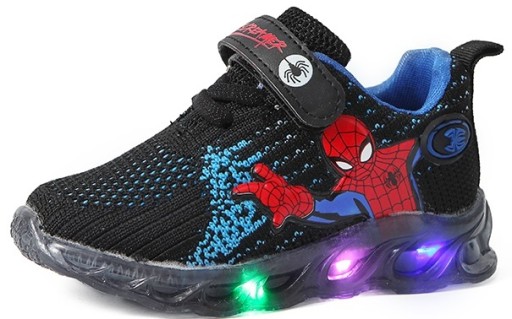 Adidasy SPIDERMAN buty LED świecące Dziecięce