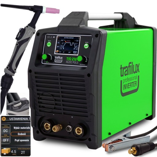 Spawarka Trafilux TIG 210 AC DC PULS LCD Synergia