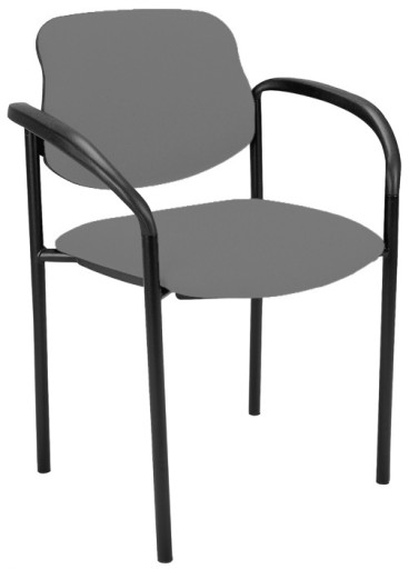 Krzesło do poczekalni STYL ARM szare Nowy Styl