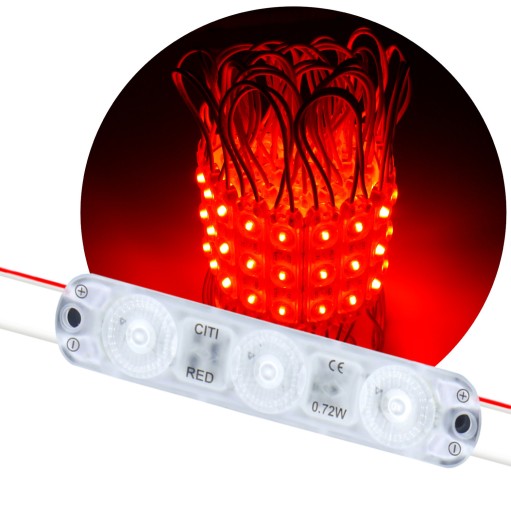 wydajny MODUŁ led 12VDC 0.72W epistar CZERWONY