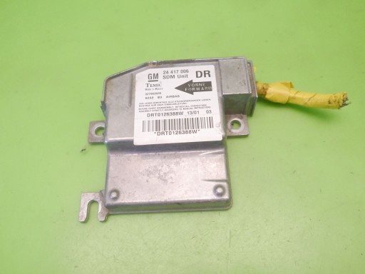 MODUŁ SENSOR PODUSZEK AIRBAG OPEL CORSA C 1.0 00-