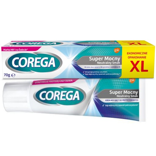COREGA KREM, KLEJ DO PROTEZ XL 70G NEUTRALNY