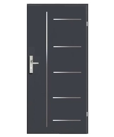 DRZWI WEJŚCIOWE TECHNICZNE ALU 16 70 Prawe