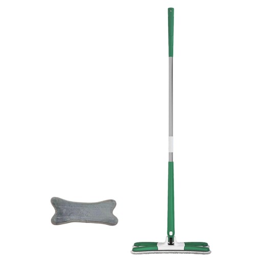 Mop z mikrofibry x Type Płaski mop do podłóg, zielony