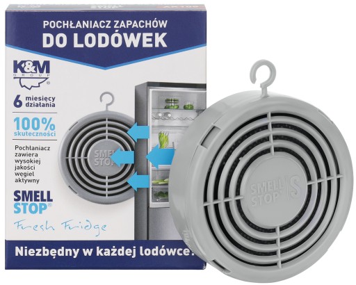 POCHŁANIACZ ZAPACHÓW DO LODÓWEK SMELL STOP - ATEST