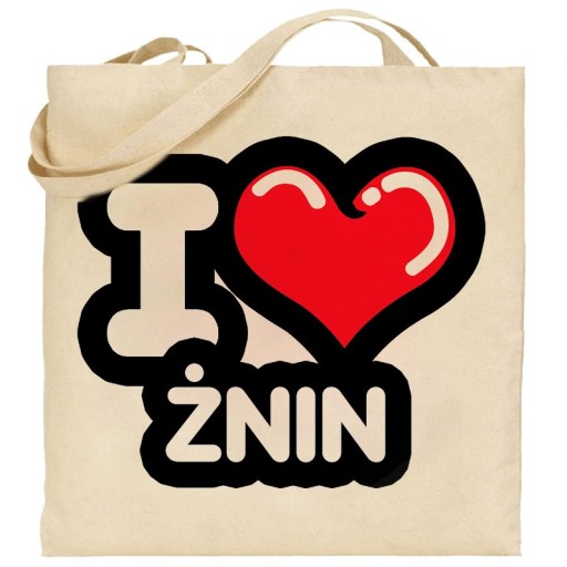 torba ecru kocham Żnin