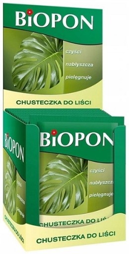 BiOPON chusteczki NABŁYSZCZAJĄCE do LIŚCI - 15 szt
