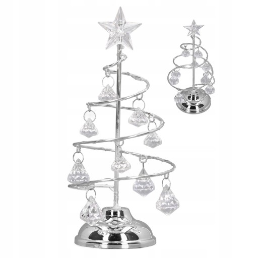 DRZEWKO ŚWIĄTECZNE ŚWIECĄCE CHOINKA LAMPKI 19CM