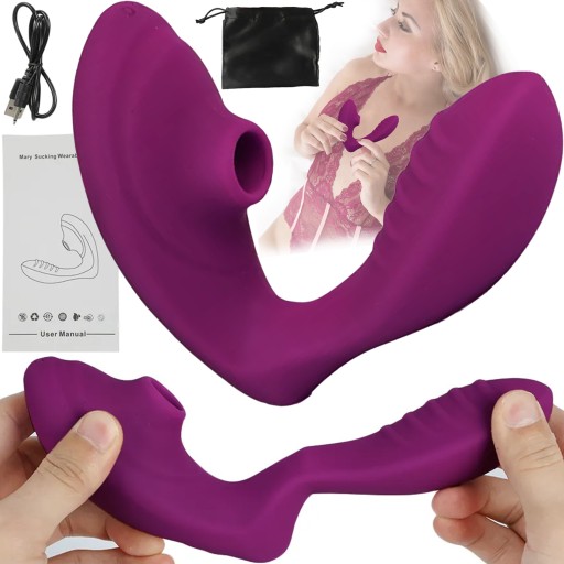 WIBRATOR SSĄCY CIPKĘ, MASAŻER MOTYLEK Z PENISEM, STYMULATOR ŁECHTACZKI