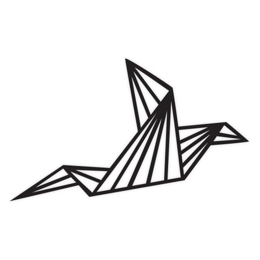 Dekoracja na ścianę ORIGAMI PTAK 3D A226 40x24