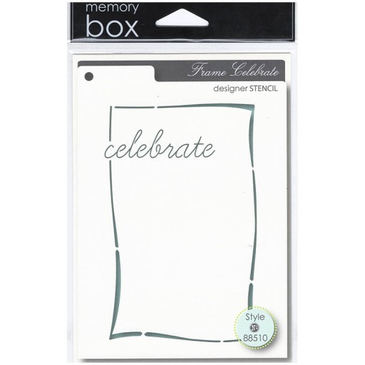 MASKA SZABLON Memory Box ramka Celebrate