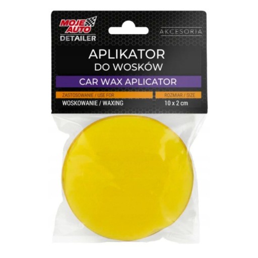 Gąbka aplikator do wosku samochodowego MOJE AUTO