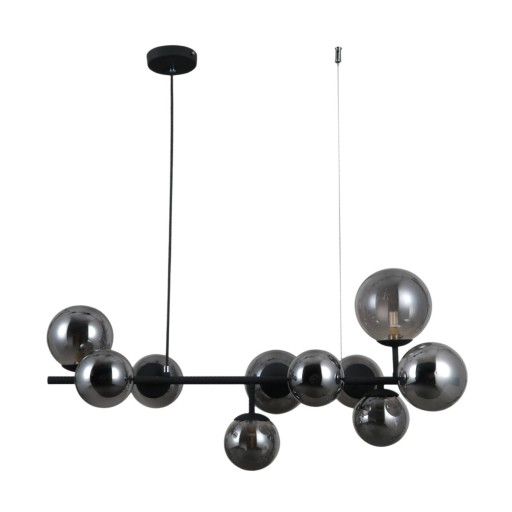 Lampa wisząca FRONTERA czarne dymione kule