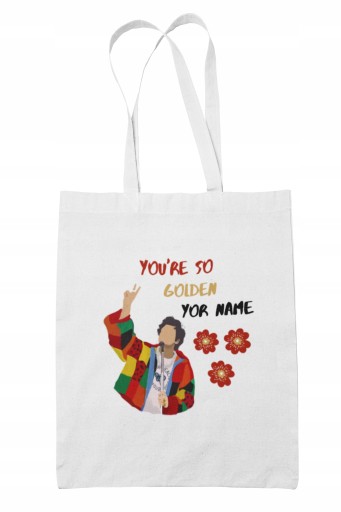 TORBA Shopper Prezent fana HARRY STYLES Modna Biała