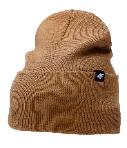 Czapka męska 4F beanie M316 BRĄZ one size