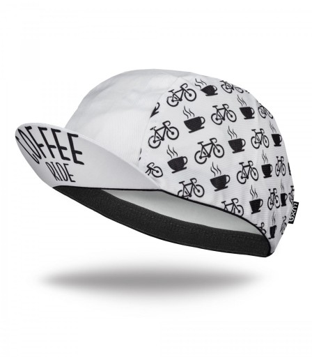 Czapeczka kolarska Luxa Coffee Ride White