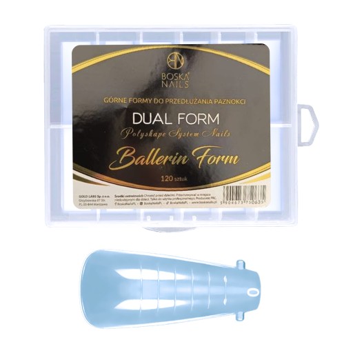 Boska Nails Formy szablony do przedłużania paznokci BALLERIN DUAL FORM 120