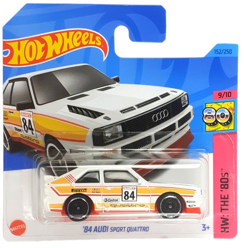 HOT WHEELS MODEL METALOWY '84 AUDI SPORT QUATTRO HW THE '80S 9/10
