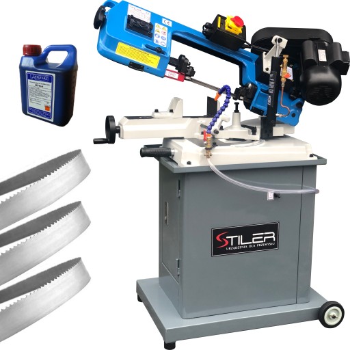 PIŁA TAŚMOWA DO METALU PRZECINARKA STILER 128HDRA 400V CHŁODZENIE + 3 TAŚMY