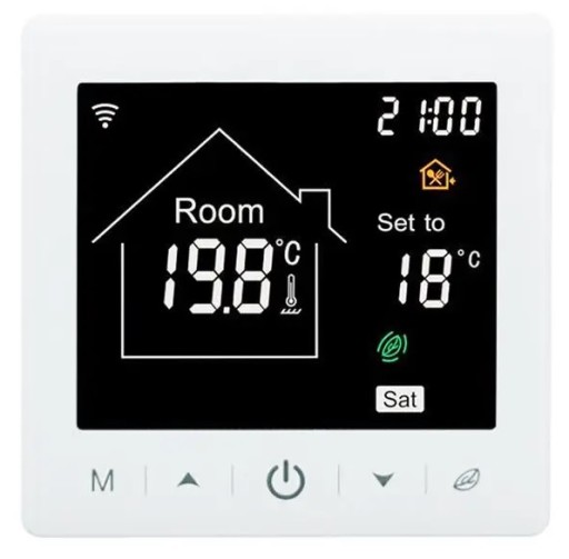 TERMOSTAT Z PROGRAMATOREM TERMOREGULATOR LCD WIFI