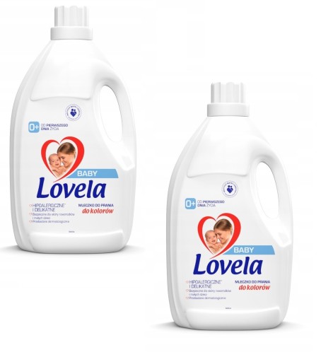 2x Lovela Baby hipoalergiczny płyn do prania kolorów mleczko dzieci 4,5 L