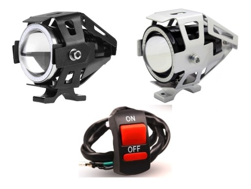 REFLEKTORY LAMPY LED CREE U7 RING MOTOCYKL 2szt