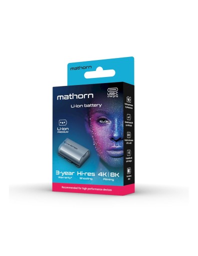 Bateria Mathorn LP-E6NH MB-201 2250mAh USB-C