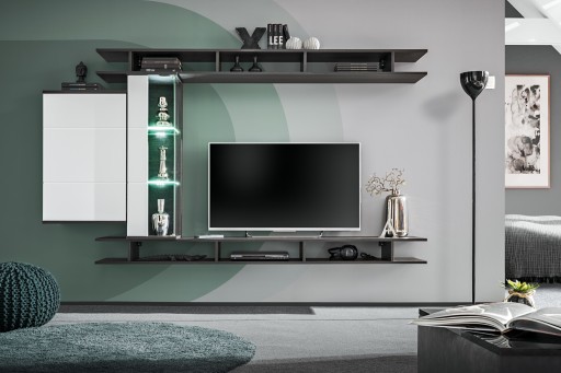 MEBLOŚCIANKA GEIM FRONTY PVC + LED