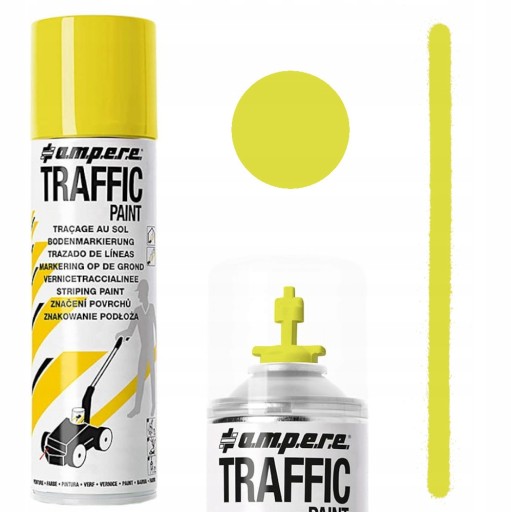 SPRAY FARBA DROGOWA DO MALOWANIA LINII JEZDNI PARKINGÓW 500ml ŻÓŁTA