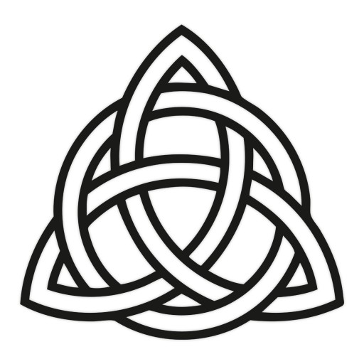 Dekoracja na ścianę A159 CELTYCKA TRIQUETRA 80cm