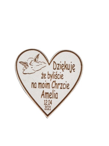 PODZIĘKOWANIE DLA GOŚCI MAGNES KOMUNIA CHRZEST