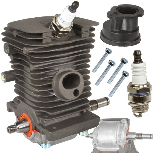 CYLINDER DO PILARKI STIHL 017 018 MS170 MS180 Z WAŁEM KOMPLETNY + ŁĄCZNIK