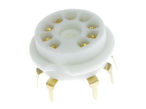 PODSTAWKA CERAMICZNA 9PIN PCB5 NOVAL ECC83 ECC82