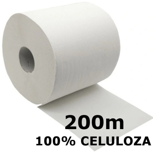 CZYŚCIWO PRZEMYSŁOWE BEZPYŁOWE BIAŁE ROLKA 200 m