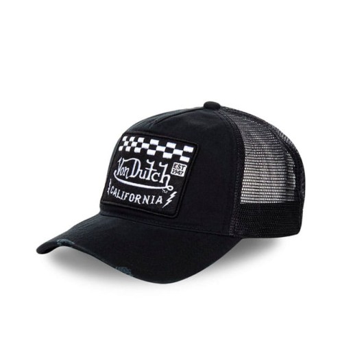 Czapka markowa bejsbolówka VON DUTCH HERITAGE CAP SQUARE PATCH BLACK