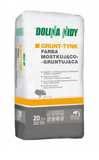 Farba mostkująco - gruntująca 20 kg. Grunt -Tynk.