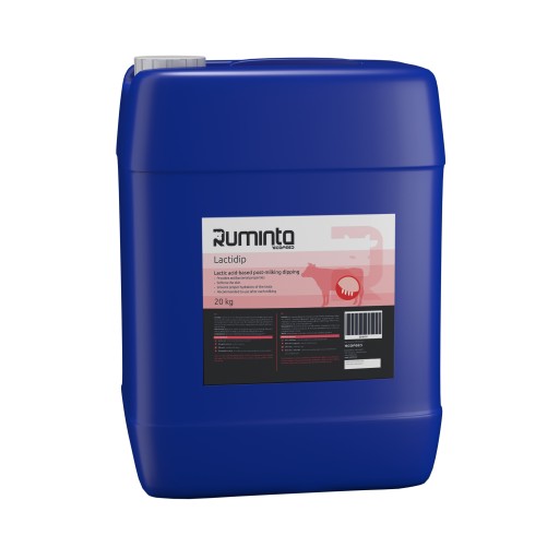 DIPPING POUDOJOWY KWAS MLEKOWY higiena strzyków doju mastitis LACTIDIP 20kg