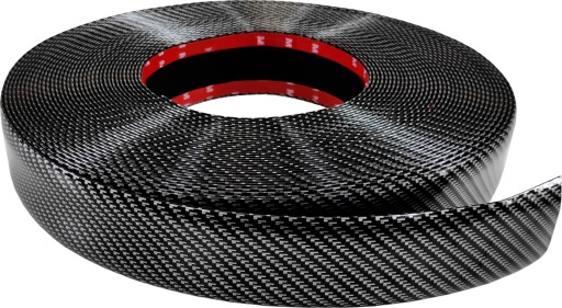 NAKŁADKI NA PROGI LISTWA OZDOBNA GUMOWA CARBON 1M