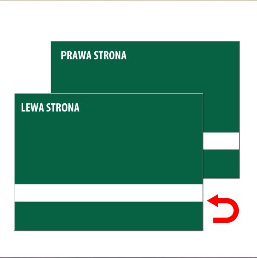 Laminat grawerski dwustronny ziel/biał/ziel 1,6mm