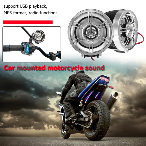 Przenośny motocykl kompatybilny z Bluetooth głośni