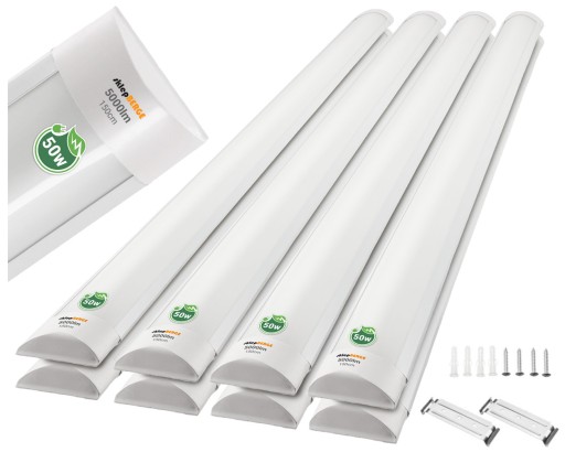 8x Oprawa Natynkowa LED 150cm 50W Panel Świetlówka
